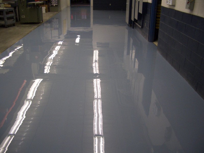 Glencoe Commercial Floor Epoxy Painting